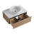 30'' Wall-Mounted Bathroom Vanity With White Art Ceramic Sink  & 1-Soft-Close Drawer (KD-Packing)-1250301307