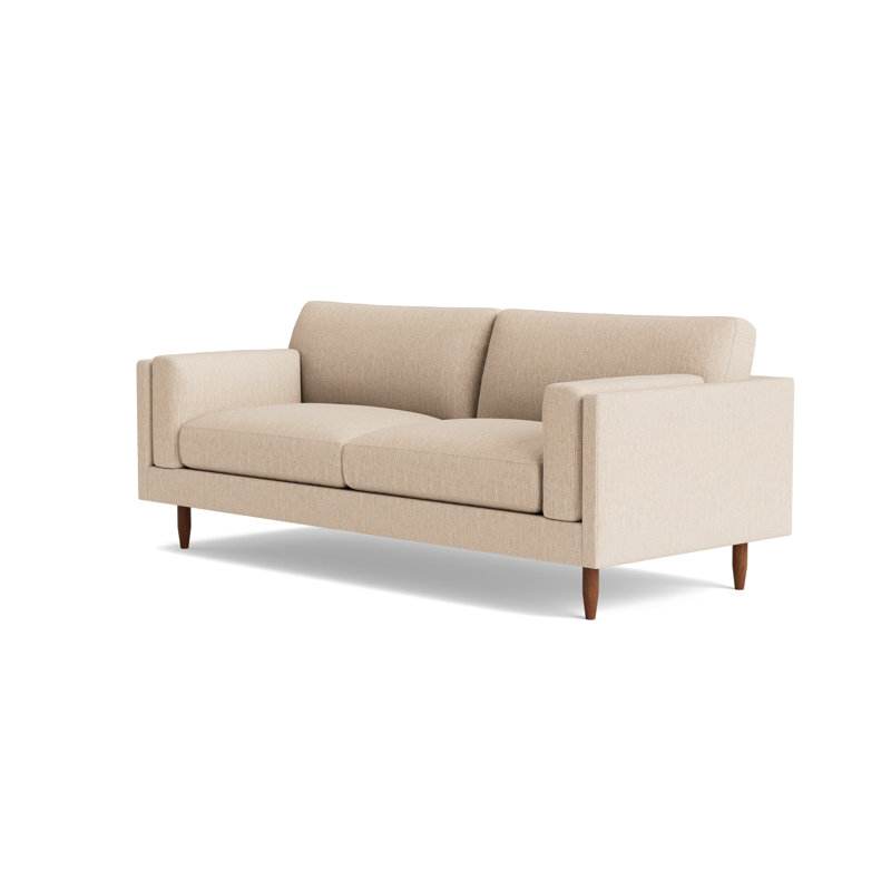 Skinny Fat Sofa ("85"), Performance Weave - Tan