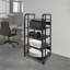 19.7" 5-Tier AV Media Stand Corner TV Entertainment Centre Stereo Components Storage Stand Movable Audio Media Stand