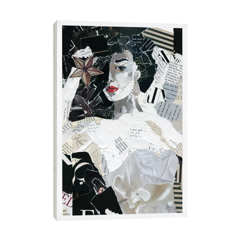Runway Star by Carol Robinson - Print on Canvas, White Framed, 152.5 cm H x 101.5 cm W