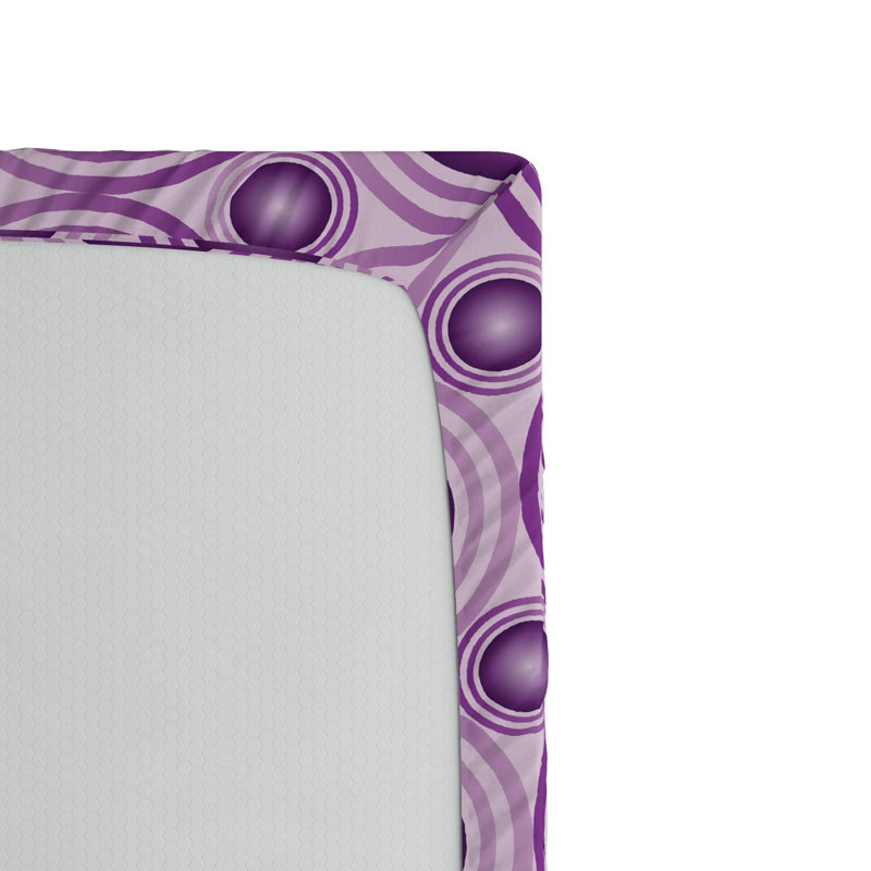 Microfiber Geometric Fitted Sheet, Full Fitted Sheet