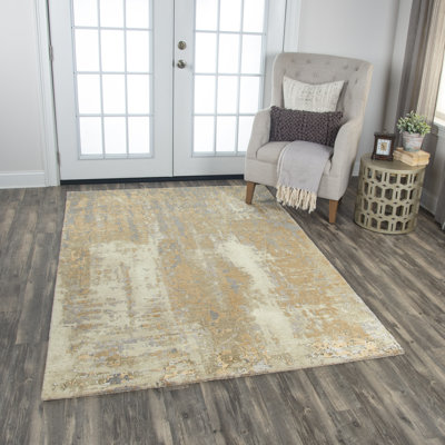 Wool Abstract Indoor Rug