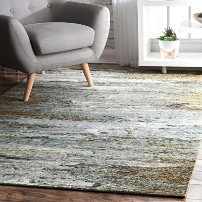 Tapis blanc / vert Myrtille