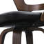 Swivel Upholstered Barstool With Wood Frame, Rubber Wood Legs-1221847568