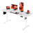 ERGOMAKER Electric Standing Desk，Height Adjustable Desk，63 x 23.6 Inches，with Splice Board，Child Lock & Memory Function,White-122057584-129105981
