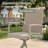 4-Person Round Patio Dining Set With 360°Swivel Padded Textilene Chairs-2007265367