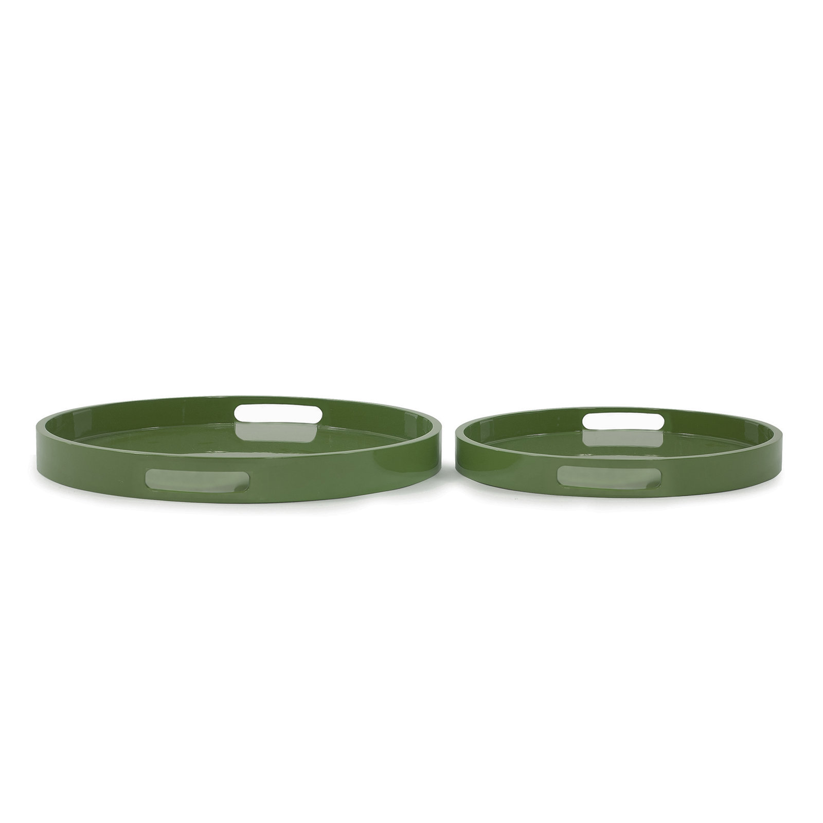 Parke Decorative Tray, Green, Rectangular