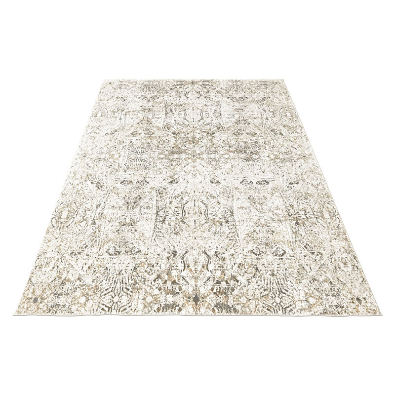 Tapis moderne abstrait en laine 8 pi 10 po x 11 pi 10 po