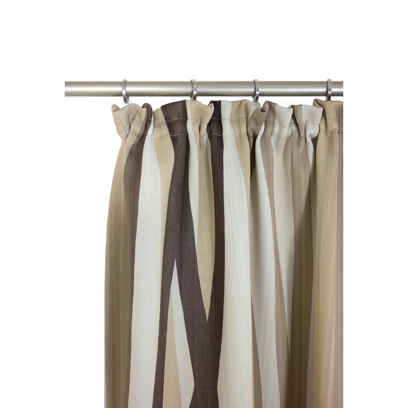 Brecken Pencil Pleat Blackout Curtains, 145cm Width x 150cm Drop, Brown, With pleater tape