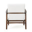 Fauteuil club moderne en similicuir Mid Century