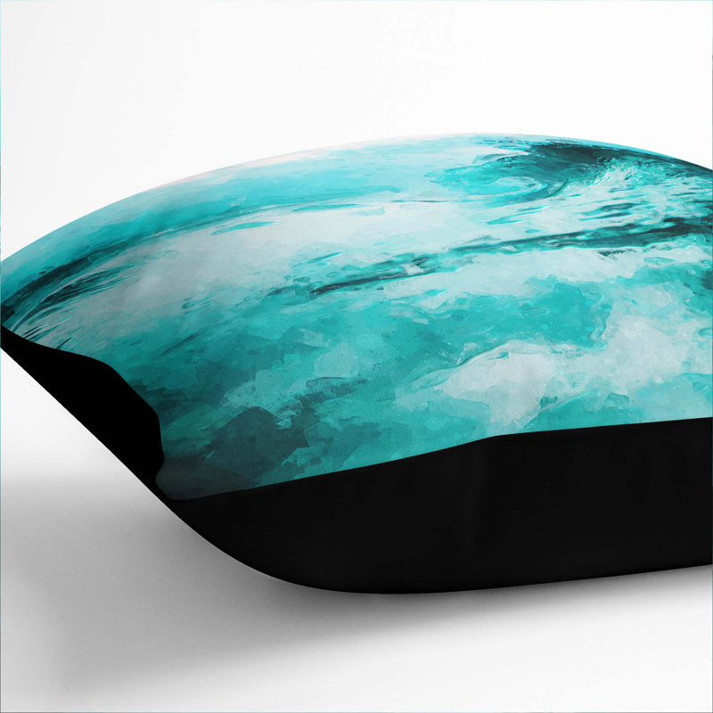 Square Cushion, Black, 40cm H x 40cm W x 15cm D