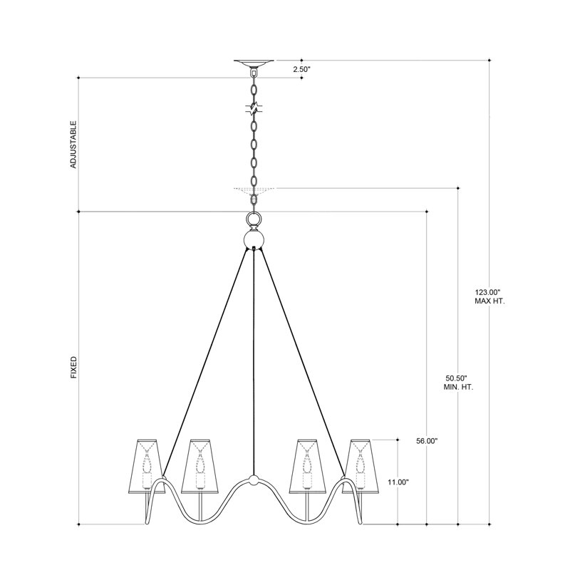 Kadir 6 - Light Chandelier