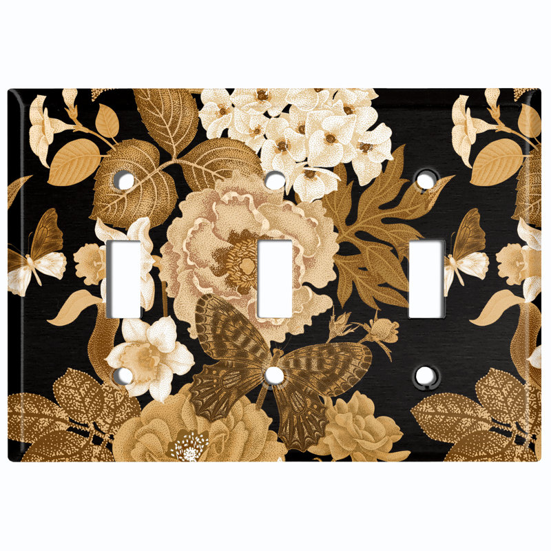 Landscape & Nature 3 - Gang Toggle Light Switch Standard Wall Plate