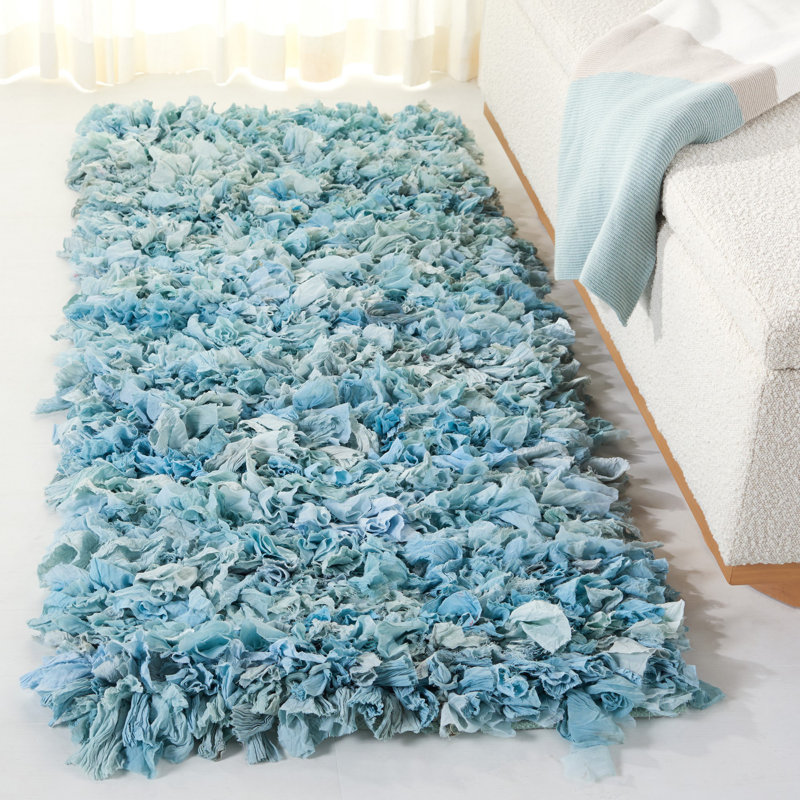 Adalayna Shag Hand Loomed Performance Rug, Runner 2'3" x 6'
