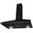 30-inch Convertible 217CFM Wall Mount Range Hood in Black Painted Stainless Steel with Mesh Filters and LED Lights-63469521