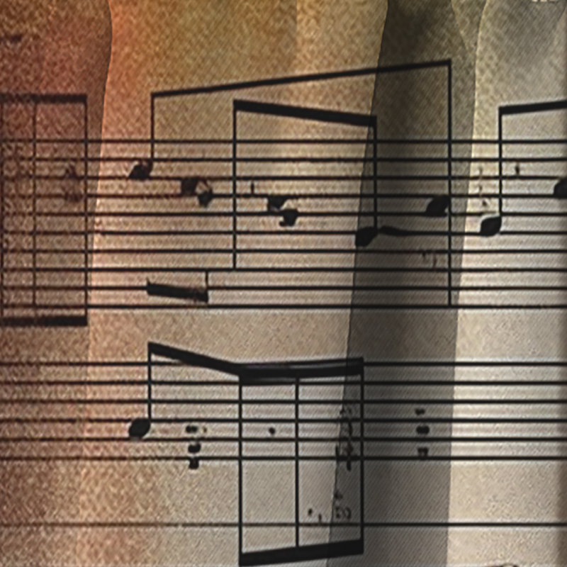 Playing To The Melody - Modern Blackout Music Curtain - 1 Panel, 52" W x 84" L