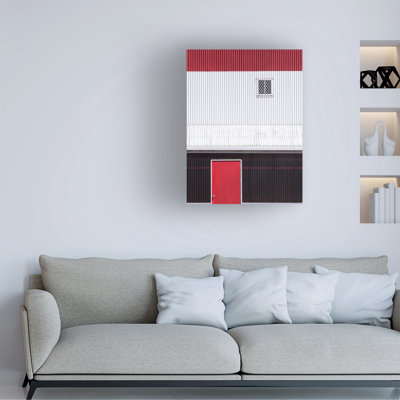 Jacqueline Hammer Red White Black Canvas Art