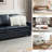Fournier 83.46'' Genuine Leather Square Arm Sofa with Pillows-70602462