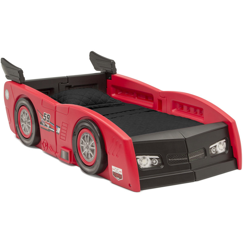 Delta Children Grand Prix Toddler to Twin Bed, Red