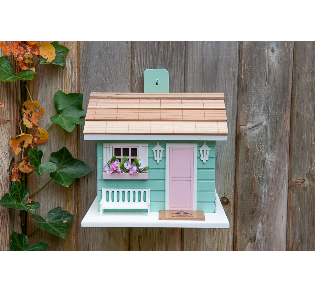 Nestling Series She Shed 7 in x 7.5 in x 6.5 in Birdhouse Home Bazaar
