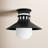 12'' W 1 - Bulb Outdoor Semi Flush Mount-90923741
