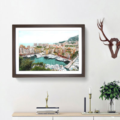 Yachts in Monte Carlo Monaco - Picture Frame Photograph Print