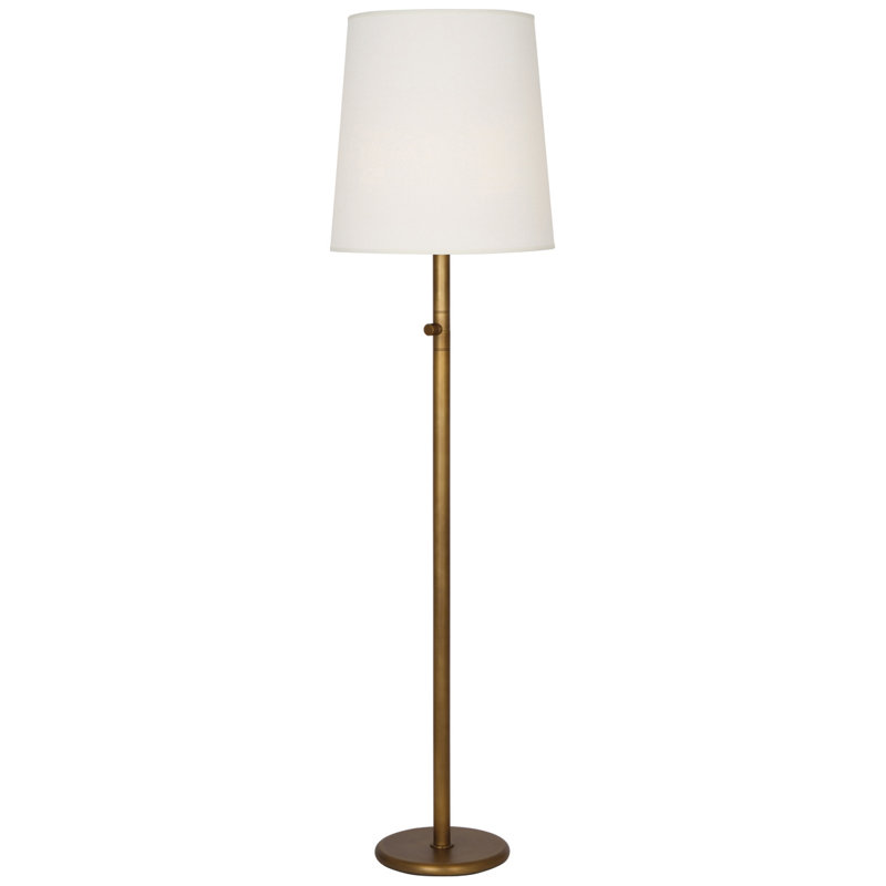 Buster Chica 62.5'' Traditional Floor Lamp, Aged Brass, Fondine