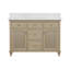 Meuble-lavabo simple 48 po Ronnie avec comptoir en quartz de Carrare blanc, pré-assemblé