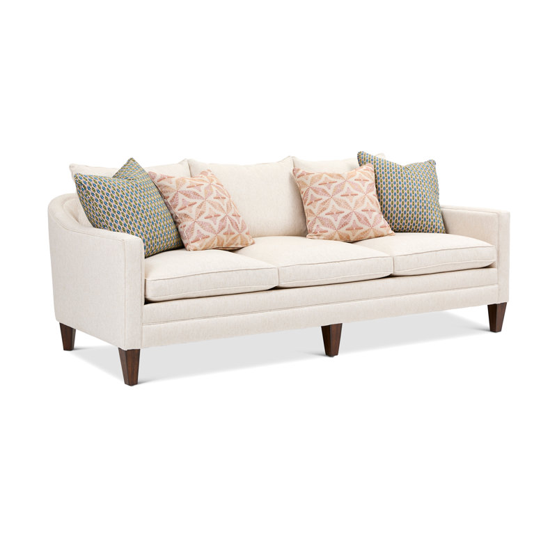 Canapé Helena, Polyester blanc, H 36 po x l 85 po x P 37 po