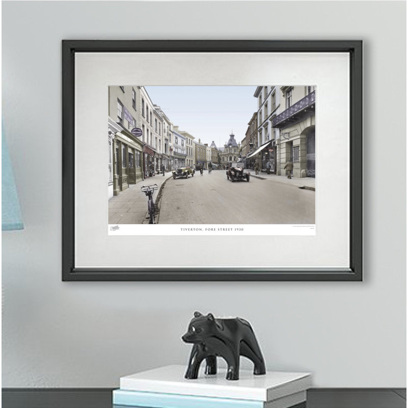 Tiverton, Fore Street 1930 by Francis Frith - Single Picture Frame Print, 40cm H x 50cm W x 2.3cm D