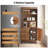 68'' Tall Storage Bookcase With Cabinet-293302092