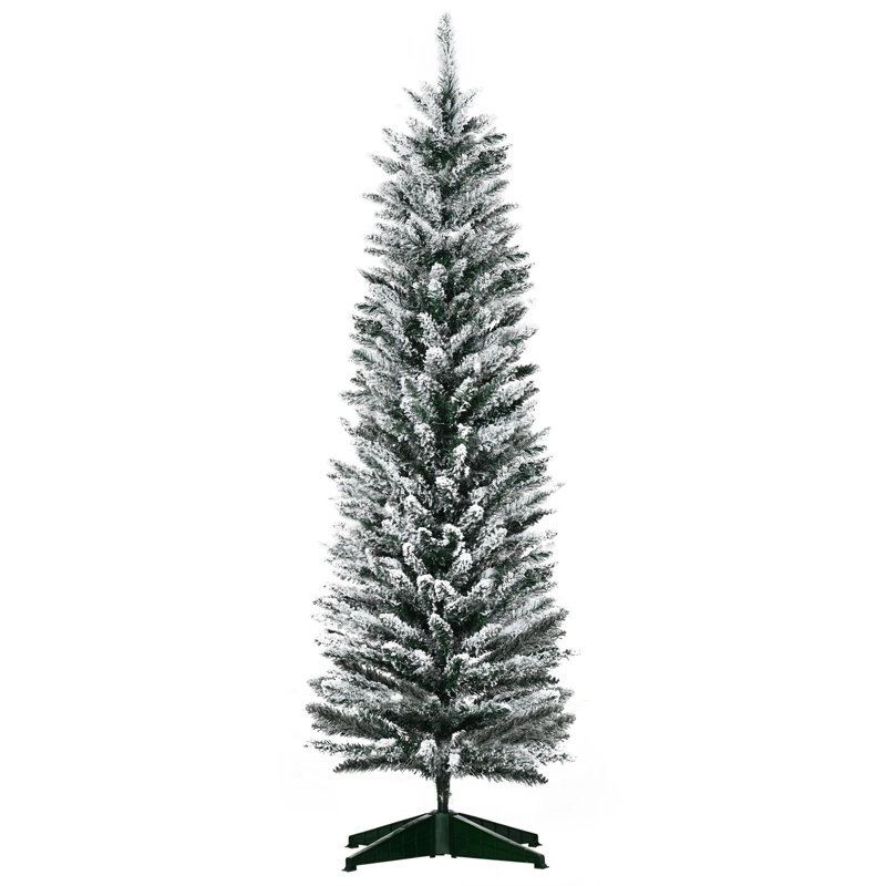 Arbre de Noël effilé pin vert élancé, H 5 pi