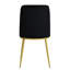 Table de salle à manger compacte pliable avec table ronde extensible et 4 chaises ergonomiques, plateau en faux marbre blanc, cadre doré pour un look élégant et moderne-966882680-966882686