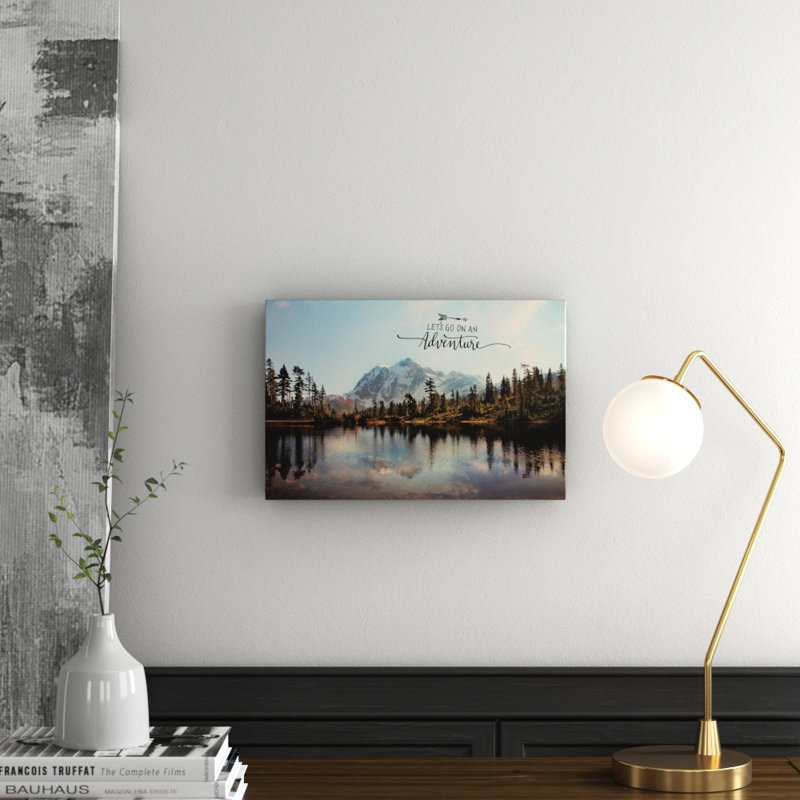 Lets Go on An Adventure 1 Piece Wrapped Canvas Wall Art, 30 cm H x 45 cm W x 3.81 cm D