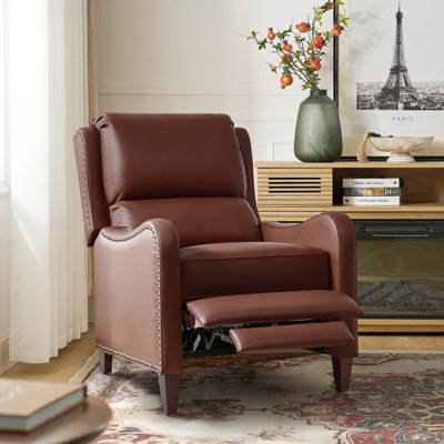 Beecher 29" Genuine Leather Manual Recliner
