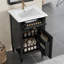 Meuble-lavabo autoportant avec lavabo, pieds en bois massif, tablette réglable, tiroir inclinable, boutons de qualité supérieure, idéal pour les petits espaces et la vie moderne-788292686