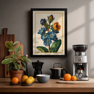 Blue Bloom Botanical - Framed Print