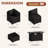 Caradog Wicker 6 - Person Patio Conversation Sets with Cushions, Coffee Table and 44" Fire Pit Table-875216019