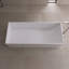 Baignoire de trempage autoportante 67 po. X 28 po. Blanc mat