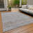 Machine Washable Indoor/Outdoor Claudian ACN1634 Linen Rug-104235994