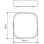 Rosner Opal White Plug-in Integrated LED