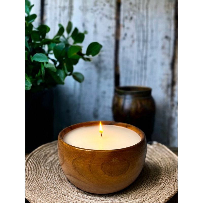 Wood Tabletop Candlestick