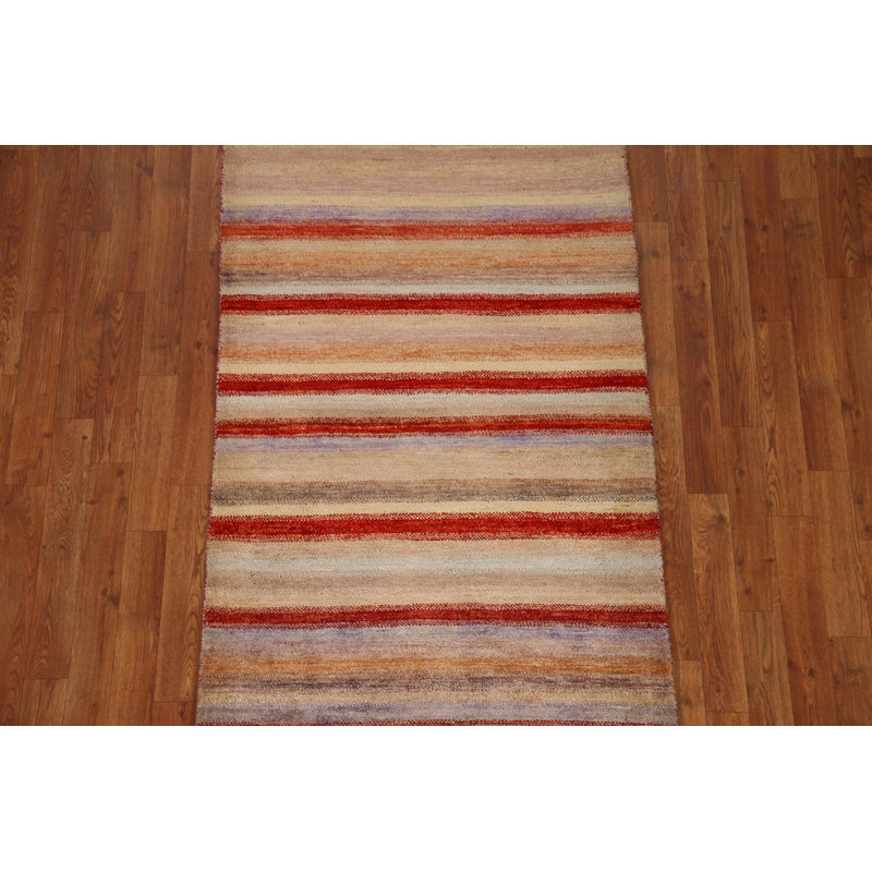 Gabbeh One-of-a-Kind 3' X 5'2" New Age Wool Area Rug in