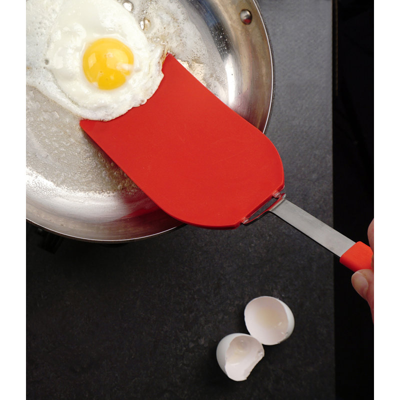 Design Imports Spatula / Turner, 3.75" W x 13.5" L, Red