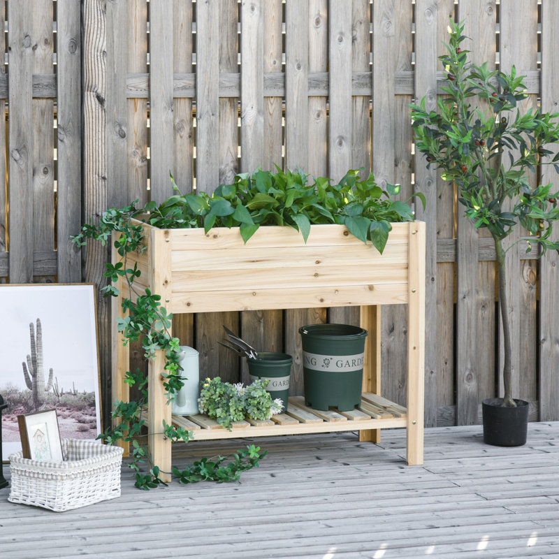 Aileene Wood Elevated Planter