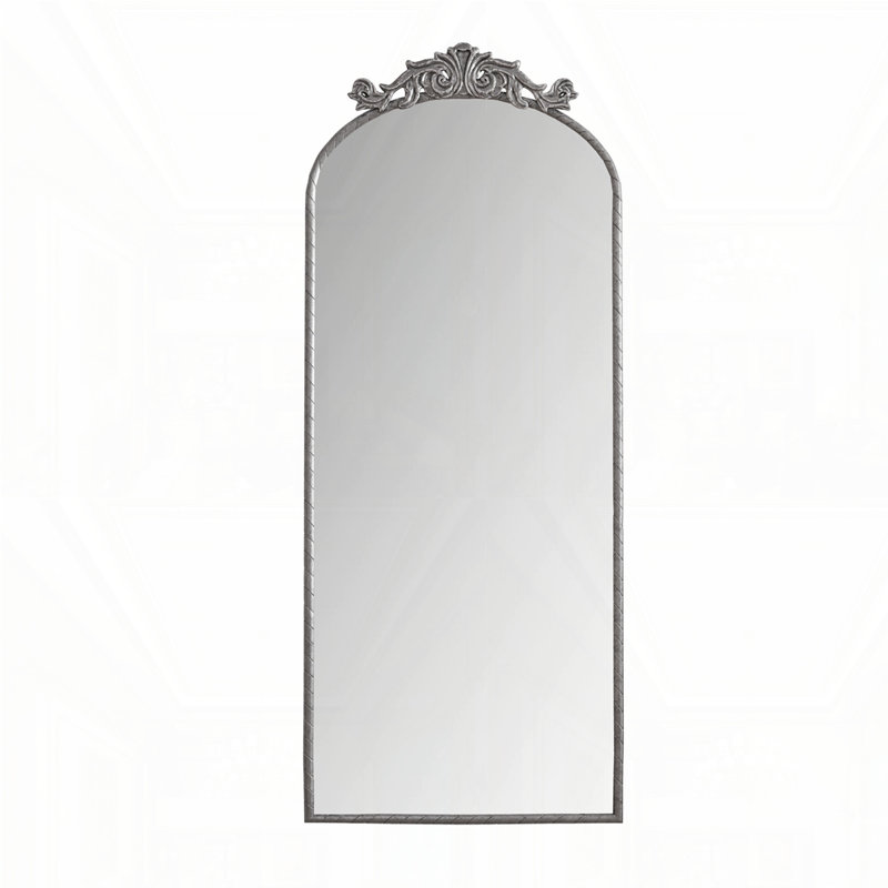 Retro Home Decor Mirror Full Body Mirror, Antique Silver