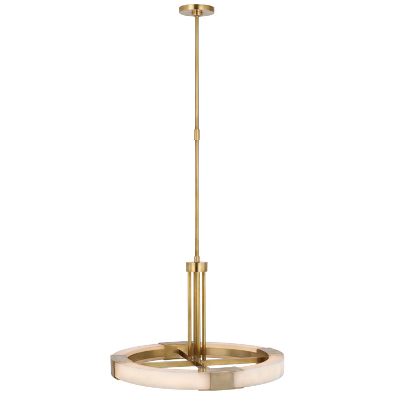 Covet 8 - Light LED Chandelier, Antique-Burnished Brass