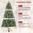 Unlit Frosted Pine Artificial Christmas Tree with Pine Cones, Auto Open Branches & Metal Stand-112575494