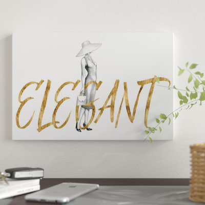 « gilded mode figures iii », impression sur toile