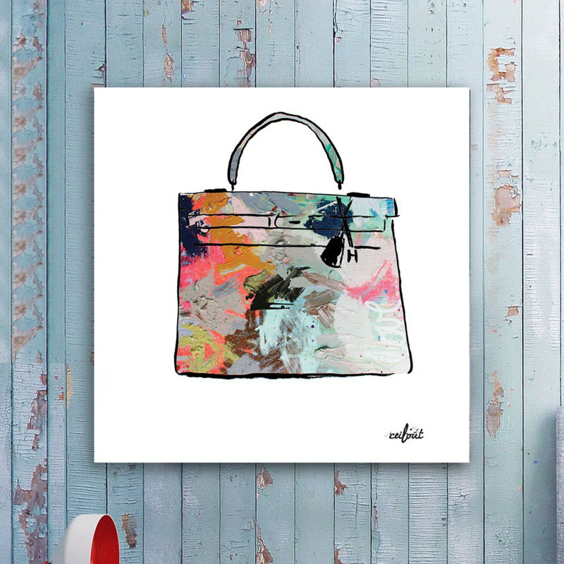 Paint Purse by Kent Youngstrom - Wrapped Canvas Painting, 46cm H x 30cm W x 4cm D